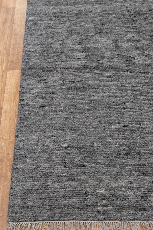 10x14 Large Charcoal Gray  Solid Plain  Wool Moroccan Boho Beni Ourain Rug, Berber rug 10x14....#1733